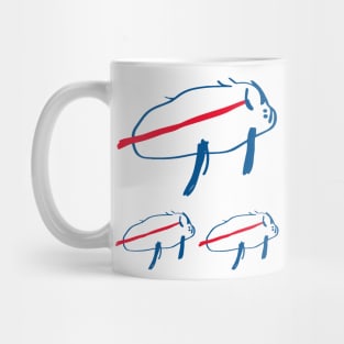 three buffalo twins Mug